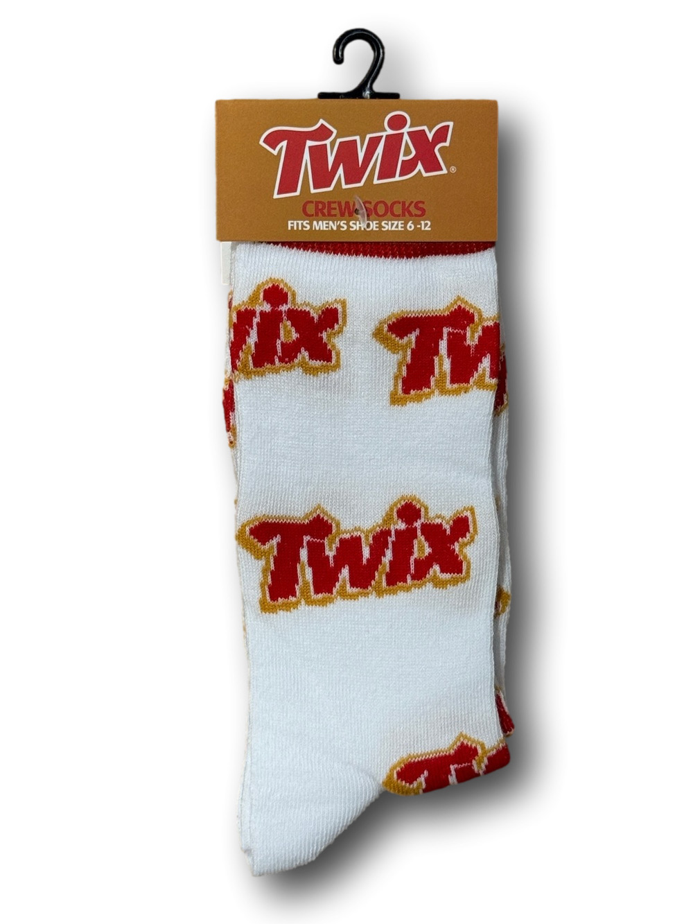3/$20 Twix Candy Bar Funny Novelty Crew Socks - NWT